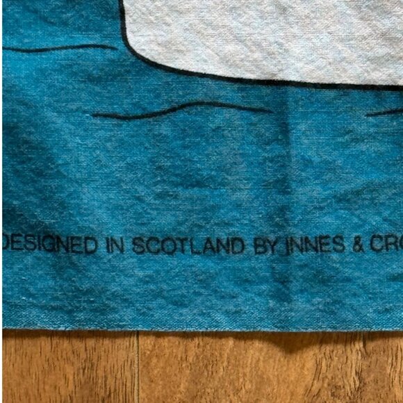 Vintage Scottish Nessie Tea Towel By Innes & Crome Ltd Designed In Scotland - Picture 4 of 9